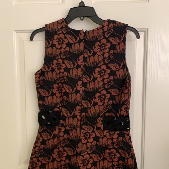 Topshop Dress 6 Floral Cut Out A-Line Mod - Picture 11 of 15